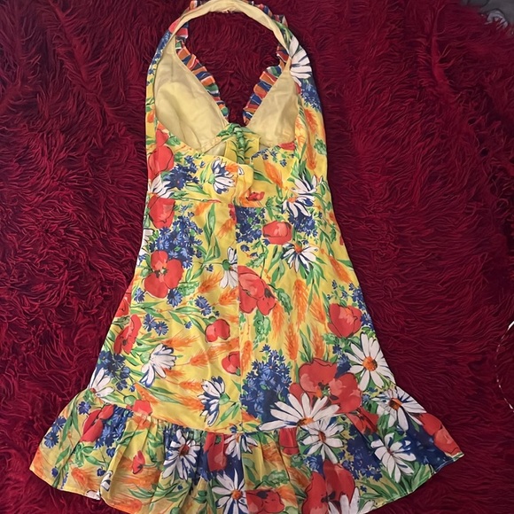Halter Floral Dress - Size Small - Picture 5 of 7